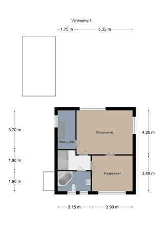 Floorplan - Beatrixstraat 1, 6291 GT Vaals